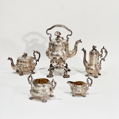 Lot 1239 - French Sterling Silver Tea and Coffee Service