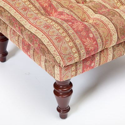 Lot 140 - Pair of Upholstered Mahogany Slipper Chairs