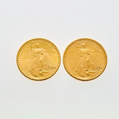 Lot 12C - United States - Group of 1924 St. Gaudens Double Eagles