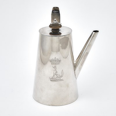 Lot 86 - George III Sterling Silver Demitasse Coffee Pot