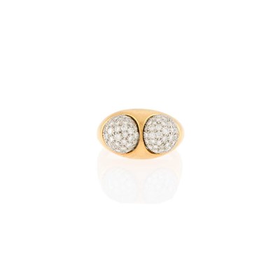 Lot 1010 - Tiffany & Co., Paloma Picasso Gold, Platinum and Diamond Ring