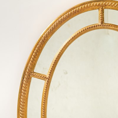 Lot 149 - George III Style Oval Giltwood Mirror