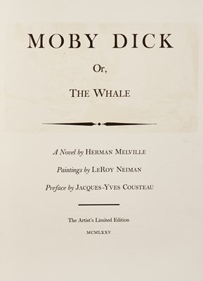 Lot 106 - Leroy Neiman's own copy of his illustrated Moby Dick