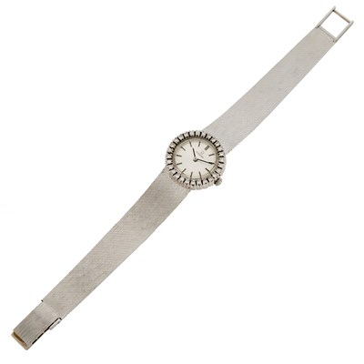 Lot 160 - Omega White Gold and Diamond Wristwatch