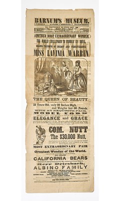 Lot 236 - An exceptionally rare Barnum broadside from the Civil War era