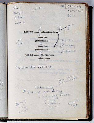 Lot 258 - The director's annotated script from the premiere of Who's Afraid of Virginia Woolf?
