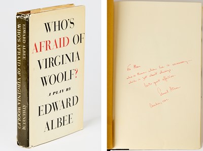 Lot 262 - Who's Afraid of Virginia Woolf? inscribed to Alan Schneider