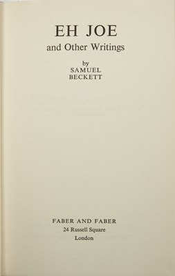 Lot 44 - Samuel Beckett inscribes the typescript of Eh Joe upon completion in June 1965