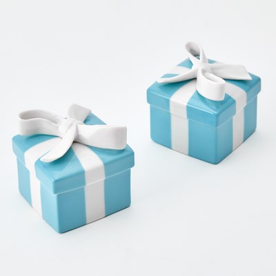 Lot 3362 - Two Tiffany & Co. Classic Blue Porcelain Gift Boxes