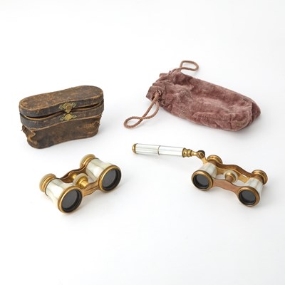 Lot 3219 - Two Mother-of-Pearl Opera Glasses