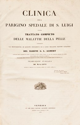 Lot 61 - The Italian translation of Alibert on skin disease