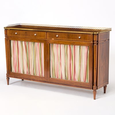 Lot 204 - Regency Rosewood Inlaid Cabinet