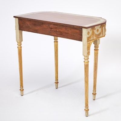 Lot 186 - Neoclassical Italian Painted Mahogany and Parcel Gilt Table