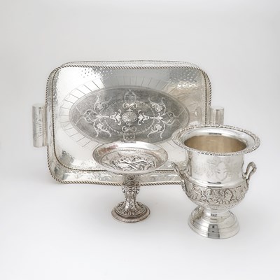 Lot 100 - Group of Silver Plated Table Articles