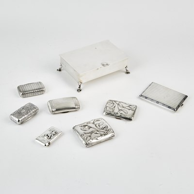 Lot 3022 - Group of Silver Tobacco Articles