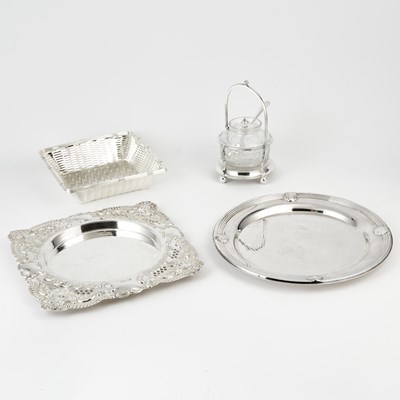 Lot 3225 - Group of Four Silver-Plated Table Articles