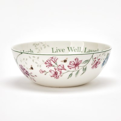 Lot 3290 - Lennox Porcelain "Butterfly Meadow" Pattern Transfer Printed Centerpiece Bowl