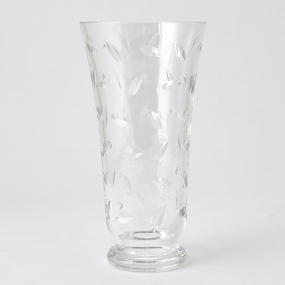 Lot 3192 - Tiffany & Co.. Wheel Engraved Glass Vase