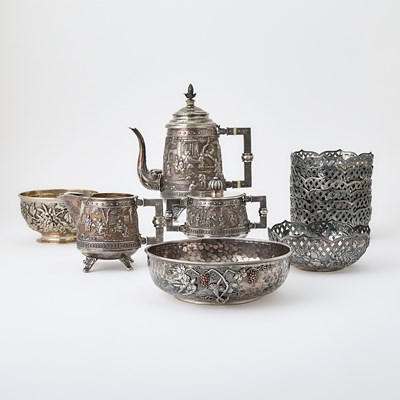 Lot 68 - A Group of Chinese Export Silver Articles