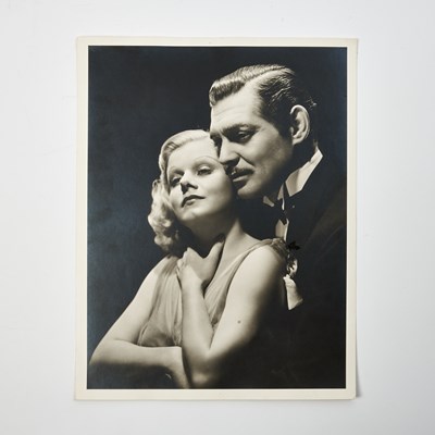 Lot 125 - Three vintage photographs by Clarence Sinclair Bull of Clark Gable with Jean Harlow in Saratoga