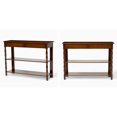 Lot 598 - Pair of Charles X Mahogany Side Tables