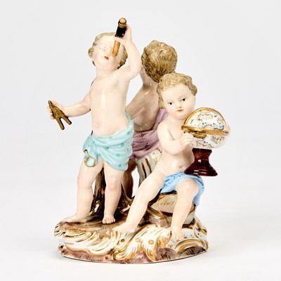 Lot 531 - Meissen Porcelain Group of Astronomy