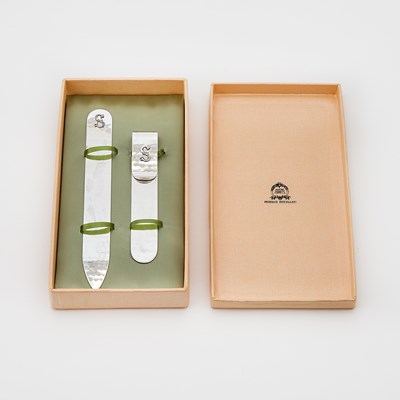 Lot 3296 - Federico Buccellati Sterling Silver Bookmark and Paper Knife