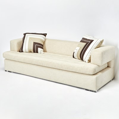 Lot 296 - Art Deco Style Upholstered Sofa