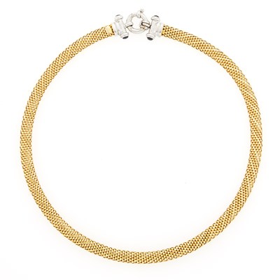 Lot 1099 - Two-Color Gold Necklace