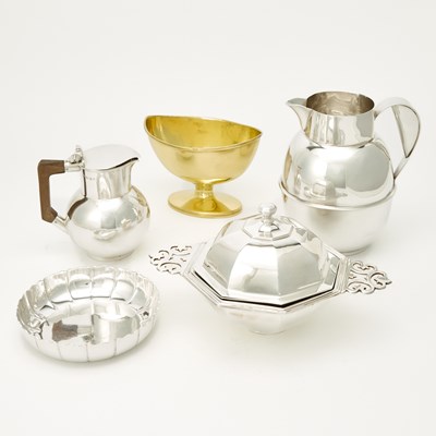 Lot 166 - Group of Five Sterling Silver Table Articles