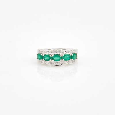 Lot 177 - Diamond and Stone Ring, 14K 3 dwt. all