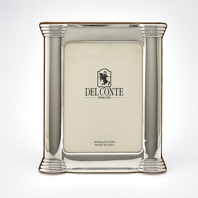 Lot 3337 - Italian Sterling Silver and Genuine Leather Photograph Frame