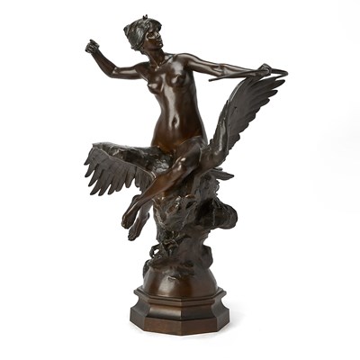 Lot 289 - Patinated Bronze Hebe and Jupiter in the Guise of an Eagle