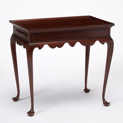 Lot 3094 - George III Style Mahogany Tea or Silver Table