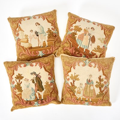 Lot 169 - Set of Four English Needlework Pillows
