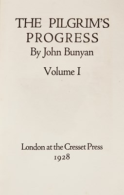 Lot 122 - A handsome two volume set of The Pilgrim's Progress by Cresset Press