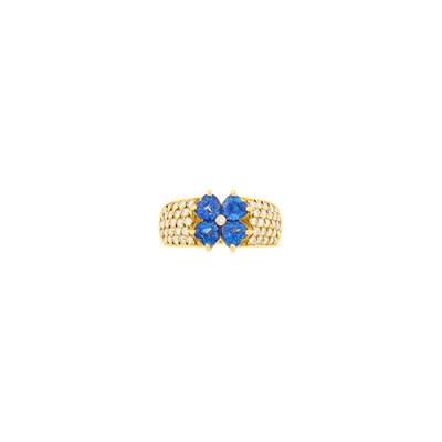 Lot 260 - Van Cleef & Arpels Gold, Sapphire and Diamond 'Marie Antoinette' Ring, France