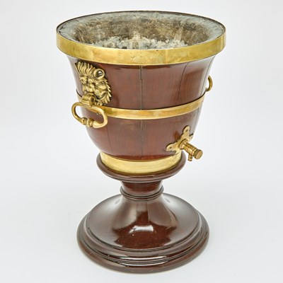 Lot 133 - William IV Brass-Mounted Mahogany Cistern