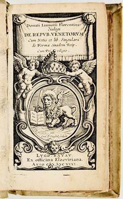 Lot 28 - Three Elzevir publications on Venice