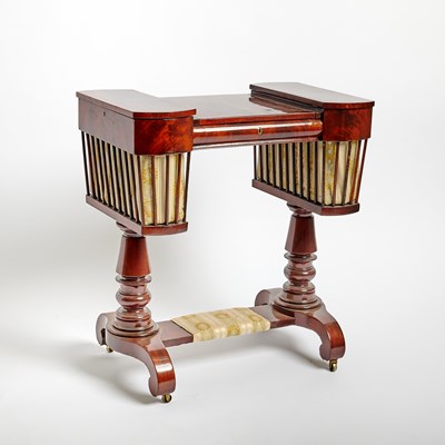 Lot 514 - Baltic Neoclassical Mahogany Work Table