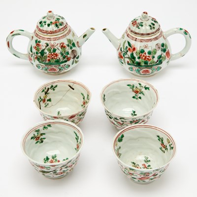 Lot 432 - A Group of Chinese Famille Verte Porcelain Articles