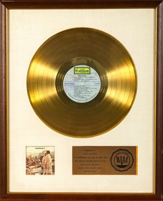 Lot 205 - Woodstock Gold Record presented to Mark Kapner