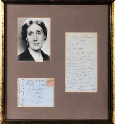 Lot 94 - Autograph letter signed by Virginia Woolf