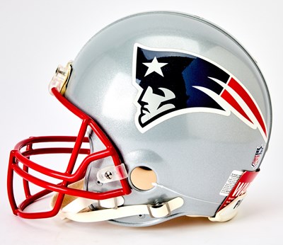 Lot 231 - New England Patriots Helmet signed by Tom Brady.