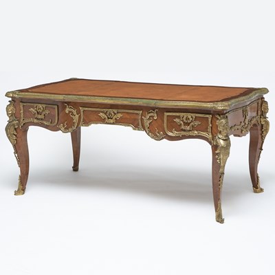 Lot 180 - Regence Style Gilt-Bronze Mounted Kingwood Bureau Plat