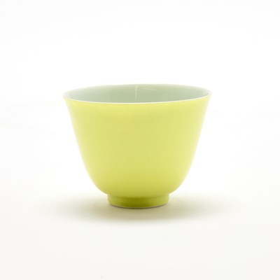 Lot 88 - A Chinese Lemon Yellow Glazed Porcelain Cup