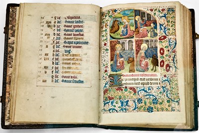 Lot 96 - A Book of Hours of Rouen with eight miniatures