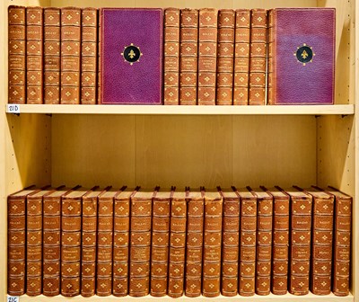 Lot 281 - A nicely bound partial set of Balzac, with other finely bound French works