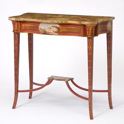 Lot 156 - Fine Federal Paint-decorated Pier Table