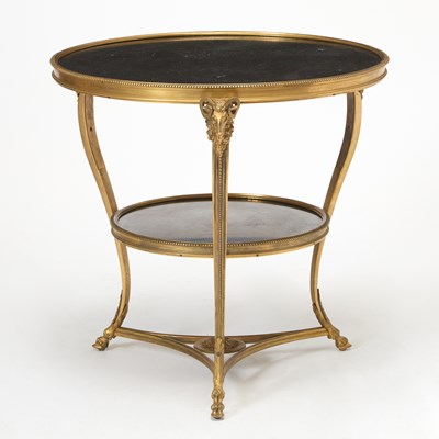 Lot 671 - Louis XVI Style Gilt-Bronze and Marble Gueridon